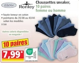 Chaussettes sneaker - ELLENOR / RONLEY - Norma à Metz Chaussettes sneaker - ELLENOR / RONLEY en promo chez Norma Metz à 7,99 €
