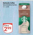 Coffee Angebote von Starbucks bei GLOBUS Hoyerswerda für 2,99 €