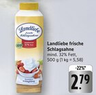 frische Schlagsahne Angebote von Landliebe bei E center Rüsselsheim für 2,79 €