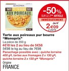 Tarte aux poireaux pur beurre - Monoprix à 2,09 € dans le catalogue Monoprix