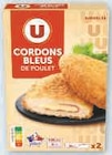 Cordon bleu de poulet surgelé - U en promo chez U Express Cordon bleu de poulet surgelé - U dans le catalogue U Express