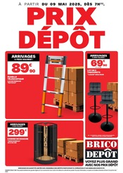 Catalogue Bricolage Brico Dépôt en cours à Limogne-en-Quercy et alentours, "PRIX DÉPÔT", 1 page, 09/05/2025 - 23/05/2025