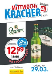 Getränkeland Wriezen Prospekt der aktuellen Woche, gültig von 29.03.2023 bis 29.03.2023 Aktueller Getränkeland Wriezen Prospekt "Mittwochskracher" mit 1 Seite