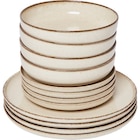 Service vaisselle 12 pièces, gamme "Mood" - CARREFOUR HOME en promo chez Carrefour Market Creil à 29,99 €