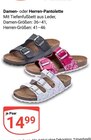 Aktuelle Hausschuhe Angebote bei GLOBUS in Erfurt Aktuelles Damen- oder Herren-Pantolette Angebot bei GLOBUS in Erfurt ab 14,99 €