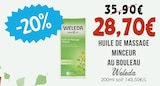 Huile de Massage Minceur au Bouleau - WELEDA à 28,70 € dans le catalogue Naturalia