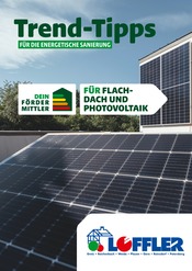 Aktueller Bauzentrum Löffler Baumarkt Prospekt in Gröben und Umgebung, "Trend-Tipps FÜR DIE ENERGETISCHE SANIERUNG" mit 6 Seiten, 04.10.2024 - 13.10.2024