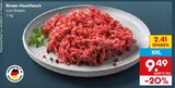 Rinder-Hackfleisch im Angebot bei Netto Marken-Discount in Ravensburg Rinder-Hackfleisch Angebote bei Netto Marken-Discount Ravensburg für 9,49 €