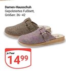 Damen-Hausschuh im Angebot bei GLOBUS in Erfurt Damen-Hausschuh Angebote bei GLOBUS Erfurt für 14,99 €