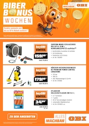 OBI Prospekt für Leimen mit 1 Seite OBI Prospekt für Leimen: BIBER BONUS WOCHEN, 1 Seite, 01.05.2023 - 31.05.2023