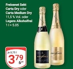 Sekt Carta Dry Angebote von Freixenet bei GLOBUS Bad Kreuznach für 3,79 €
