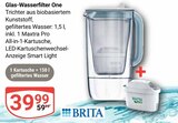 Glas-Wasserfilter One Angebote von Brita bei GLOBUS Castrop-Rauxel für 39,99 €