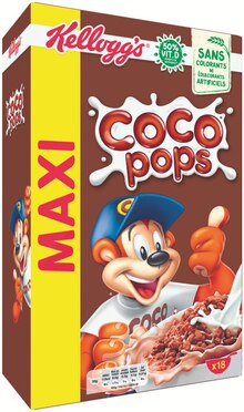 Céréales Coco Pops - Carrefour Market à Trappes Céréales Coco Pops en promo chez Carrefour Market Trappes à 2,37 €