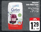 EDEKA Kubschütz - Gelier Rüben Zucker 3:1 Angebot im Prospekt Gelier Rüben Zucker 3:1 bei EDEKA im Kubschütz Prospekt für 1,29 €