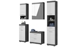 Badmöbel-Set SCHLOONSEE 5 teilig bestehend aus: Hochschrank WBU Spiegelschrank Unterschrank Hängeschrank Schloonsee im aktuellen Höffner Prospekt für 549,00 €