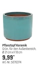 Aktuelles Pflanztopf Keramik Angebot bei OBI in Bielefeld ab 9,99 €