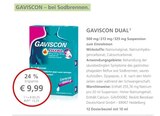 GAVISCON DUAL bei LINDA im Offenburg Prospekt für 9,99 €