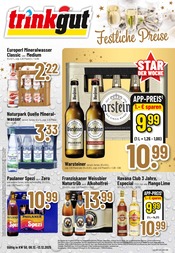 Aktueller Trinkgut Supermarkt Prospekt in Rehlingen-Siersburg und Umgebung, "Aktuelle Angebote" mit 12 Seiten, 08.12.2025 - 13.12.2025