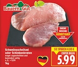 Schweineschnitzel oder Schinkenbraten von Bauern Gut für 5,99 € bei E center im Angebot Schweineschnitzel oder Schinkenbraten von Bauern Gut im aktuellen E center Prospekt