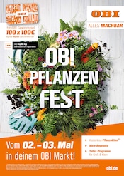 Aktueller OBI Möbel & Einrichtung Prospekt in Hambrücken und Umgebung, "OBI PFLANZENFEST" mit 1 Seite, 02.05.2025 - 03.05.2025