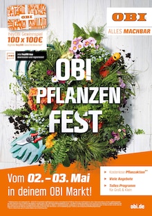 OBI Prospekt OBI PFLANZENFEST mit  Seite in Wildeshausen und Umgebung