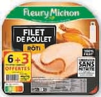 Filet de poulet rôti conservation sans nitrite - FLEURY MICHON dans le catalogue U Express