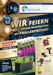 Der aktuelle Labertaler Fachmarkt Prospekt WIR FEIERN UNSERE KOOPERATION MIT KNALLERPREISEN!