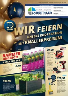 Labertaler Fachmarkt Prospekt WIR FEIERN UNSERE KOOPERATION MIT KNALLERPREISEN! mit 4 Seiten