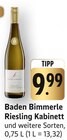 E center Teningen - Riesling Kabinett Angebot im Prospekt Riesling Kabinett bei E center im Teningen Prospekt für 9,99 €