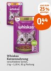 Katzennahrung von Whiskas im aktuellen tegut Prospekt für 0,44 €