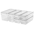 Aufbewahrungsbox f Kühlschr 6er-Set transparent im IKEA Prospekt Aufbewahrungsbox f Kühlschr 6er-Set transparent von KLIPPKAKTUS im aktuellen IKEA Prospekt für 17,99 €