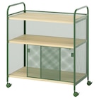 Schrank auf Rollen dunkelgrün/Metall Angebote von NÅLMAKARE bei IKEA Kirchheim für 99,99 €