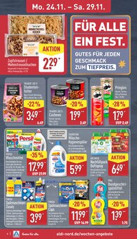 ALDI Nord Prospekt der aktuellen Woche, gültig von 24.11.2025 bis 29.11.2025 Aktueller ALDI Nord Prospekt "Aktuelle Angebote" mit 58 Seiten