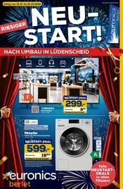 Fernseher im EURONICS Prospekt in Kamen Aktueller EURONICS Prospekt mit Fernseher, "RIESIGER NEUSTART.", Seite 1
