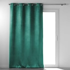 Rideau occultant Anthea avec œillets velours vert 135x240cm - Maxi Bazar à Saint-Ouen Rideau occultant Anthea avec œillets velours vert 135x240cm en promo chez Maxi Bazar Saint-Ouen à 5,99 €