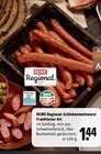 Schinkenmettwurst Frankfurter Art Angebote von REWE Regional bei REWE Kleve für 1,44 €