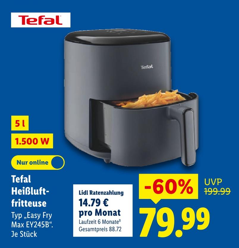 Heißluftfritteuse Typ „Easy Fry Max EY245B“