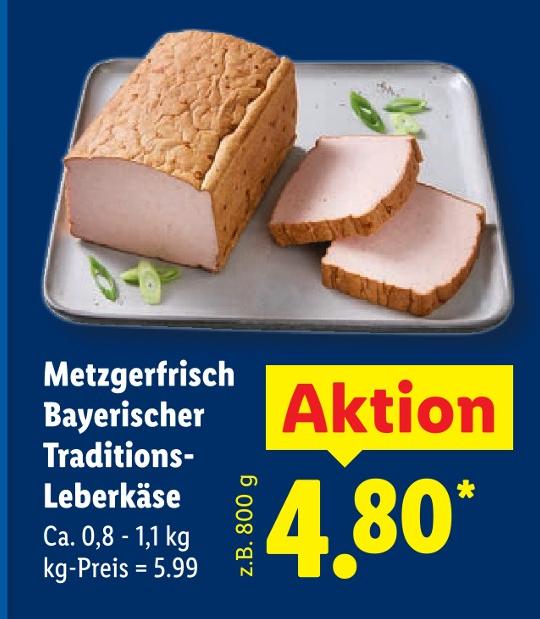Metzgerfrisch Bayerischer Traditions-Leberkäse