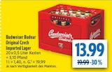 Original Czech Imported Lager im Angebot bei diska in Chemnitz Original Czech Imported Lager Angebote von Budweiser Budvar bei diska Chemnitz für 13,99 €