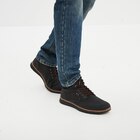 Boots à lacets noir homme - La Halle à Limoges Boots à lacets noir homme en promo chez La Halle Limoges à 45,99 €