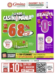 Catalogue Casino Supermarchés à Montayral, avec 16 pages Prospectus Casino Supermarchés à Montayral, "Le mois Casinomania", 16 pages, 16/05/2022 - 29/05/2022
