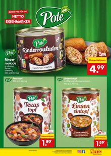 Rinderrouladen im Netto Marken-Discount Prospekt "Aktuelle Angebote" mit 51 Seiten (Duisburg)