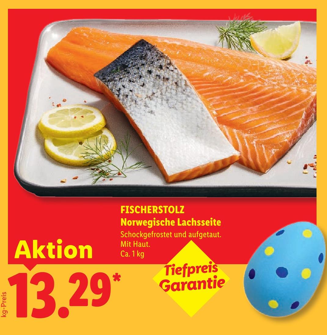 Norwegische Lachsseite