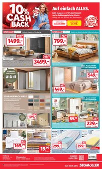 Bettdecke im aktuellen Segmüller Prospekt (Augsburg) Bettdecke im Segmüller Prospekt "Zum Glück gibt’s Segmüller - Glück ist, wenn der Preis sitzt" mit 4 Seiten (Augsburg)