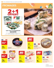 Fromage en promo dans le catalogue Carrefour à la page 20