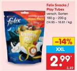 Snacks / Play Tubes Angebote von Felix bei Netto Marken-Discount Lüneburg für 2,99 €