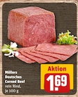 Deutsches Corned Beef von Müllers im aktuellen REWE Prospekt für 1,69 €