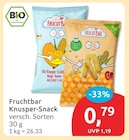 Aktuelle Bananen Angebote bei budni in Hamburg Aktuelles Knusper-Snack Mango-Banane Angebot bei budni in Hamburg ab 0,79 €