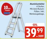 Aluminiumleiter im Angebot bei Marktkauf in Wismar Aluminiumleiter Angebote bei Marktkauf Wismar für 39,99 €