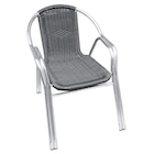 METRO Ratingen - Bistrostuhl stapelbar mit Armlehnen Narni, Alu/Polyrattan, grau/silber Angebot im Prospekt Bistrostuhl stapelbar mit Armlehnen Narni, Alu/Polyrattan, grau/silber bei METRO im Ratingen Prospekt für 166,56 €